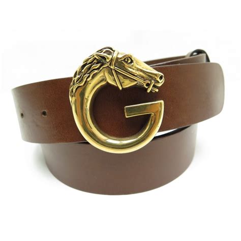 ceinture gucci tete de cheval 201785 t 85 en cuir 